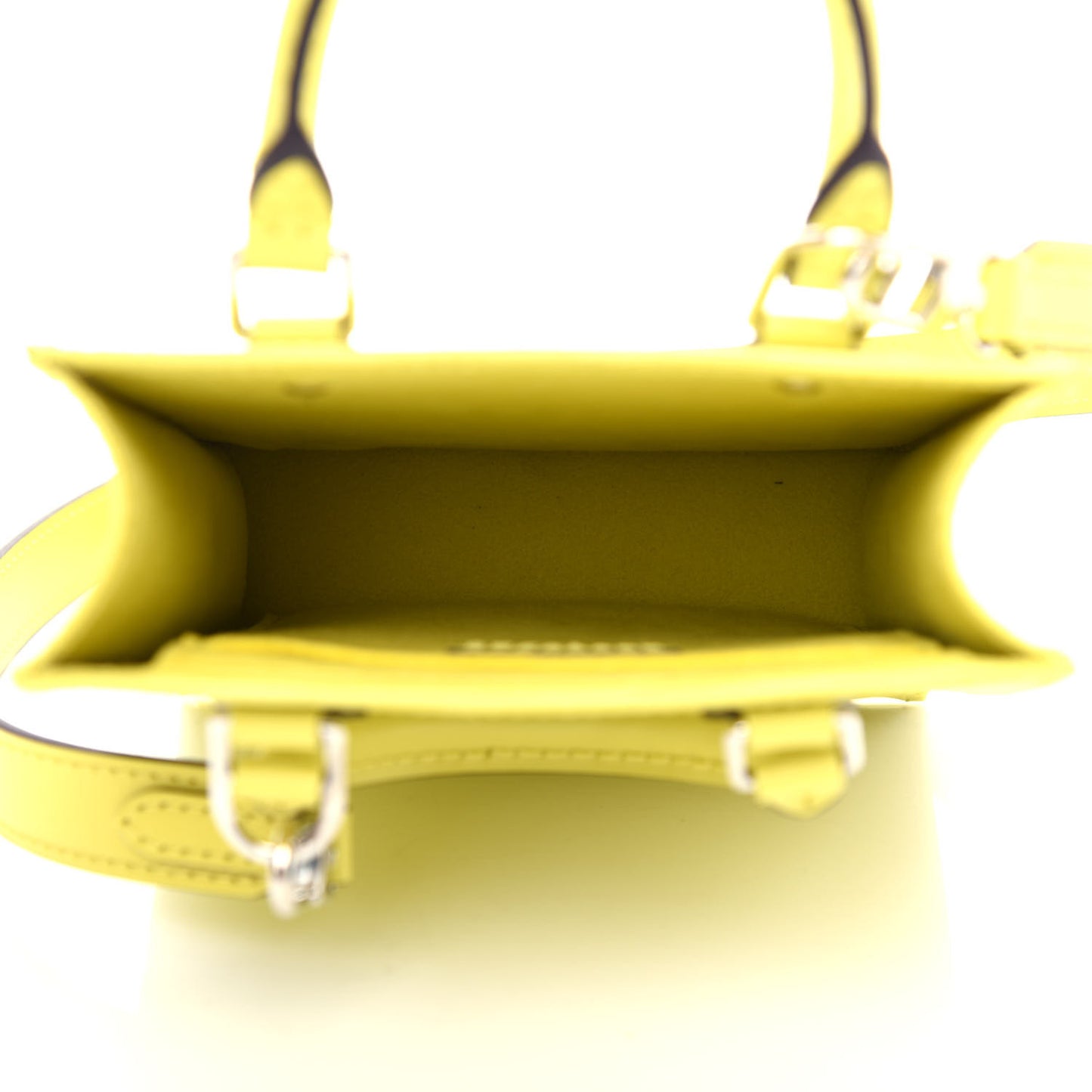 Epi Petit Sac Plat Yellow Citron
