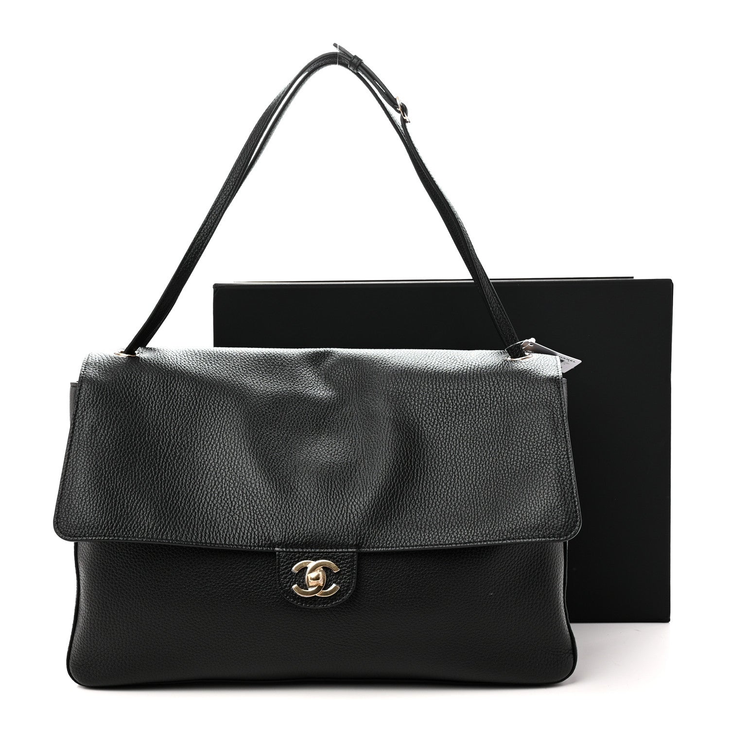Chanel Grained Calfskin Souplissimo Maxi Flap Black 11 of 11