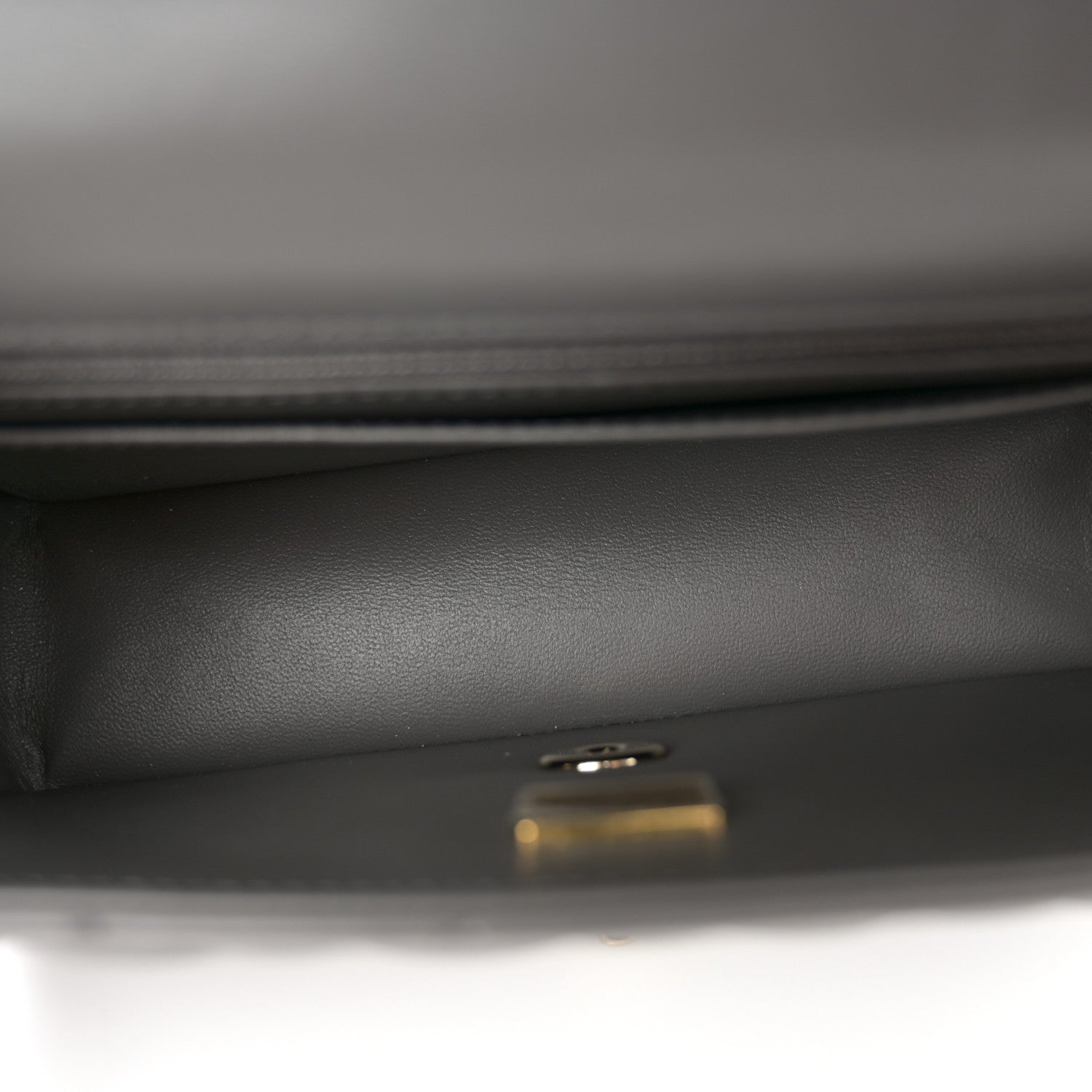 Chanel Lambskin Quilted Mini Rectangular Flap Dark Grey 5 of 11