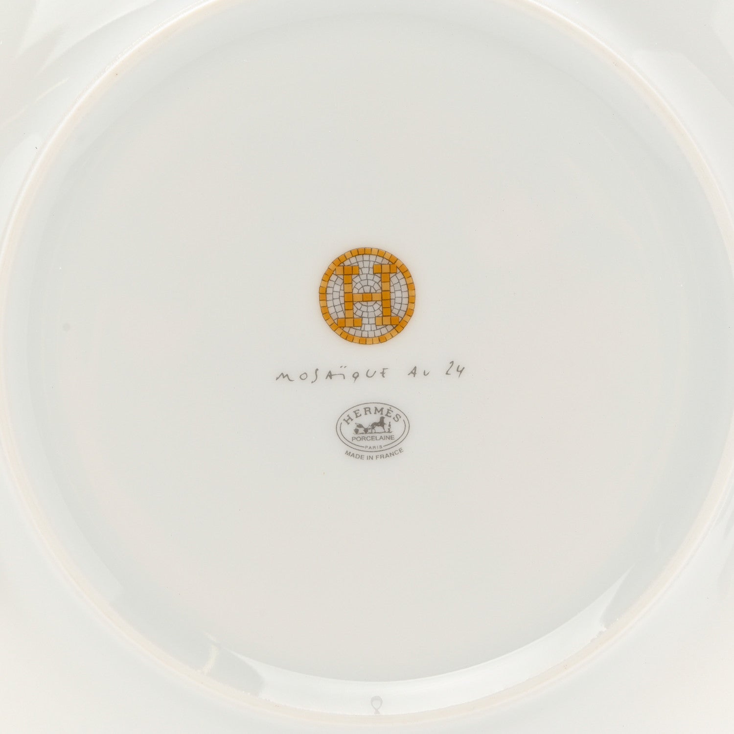 Hermes Porcelain Mosaique au 24 Dessert Plate Set of 2 5 of 8