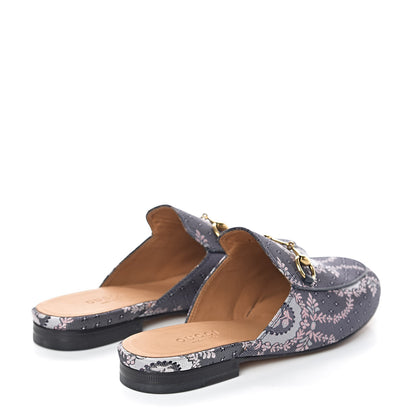 Gucci Jacquard Floral Womens Princetown Slippers 34 Multicolor 4 of 9