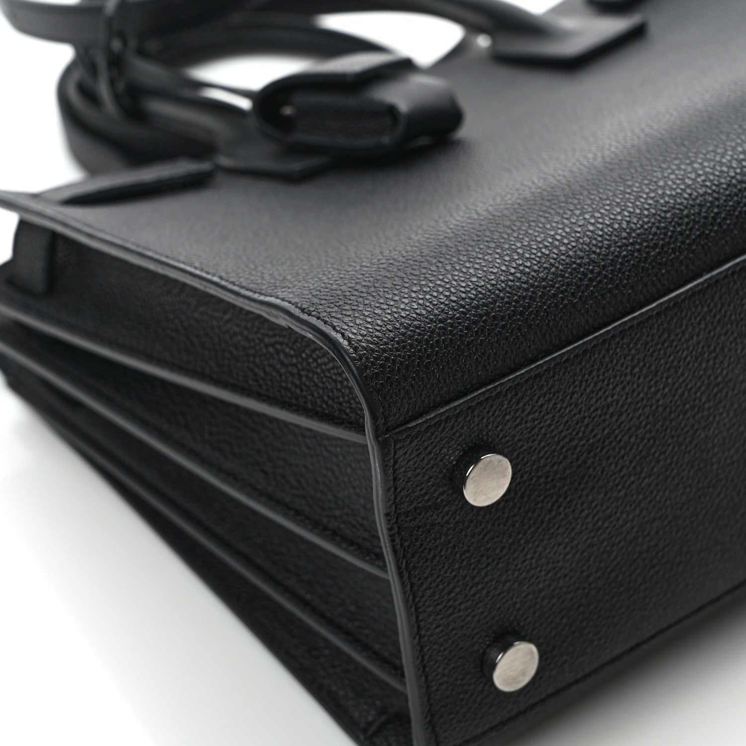 Saint Laurent Grained Calfskin Baby Sac De Jour Black 10 of 13