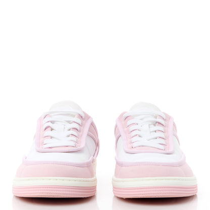 Chanel Fabric Womens Logo Sneakers 38.5 Light Pink 2 of 9