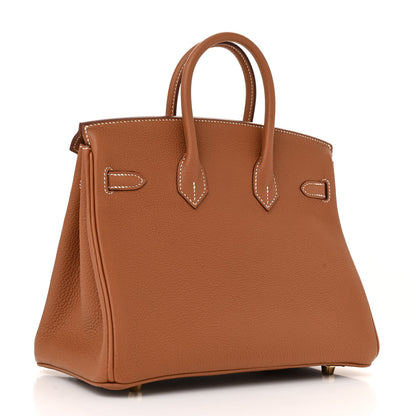 Hermes Togo Birkin 25 Gold 3 of 10