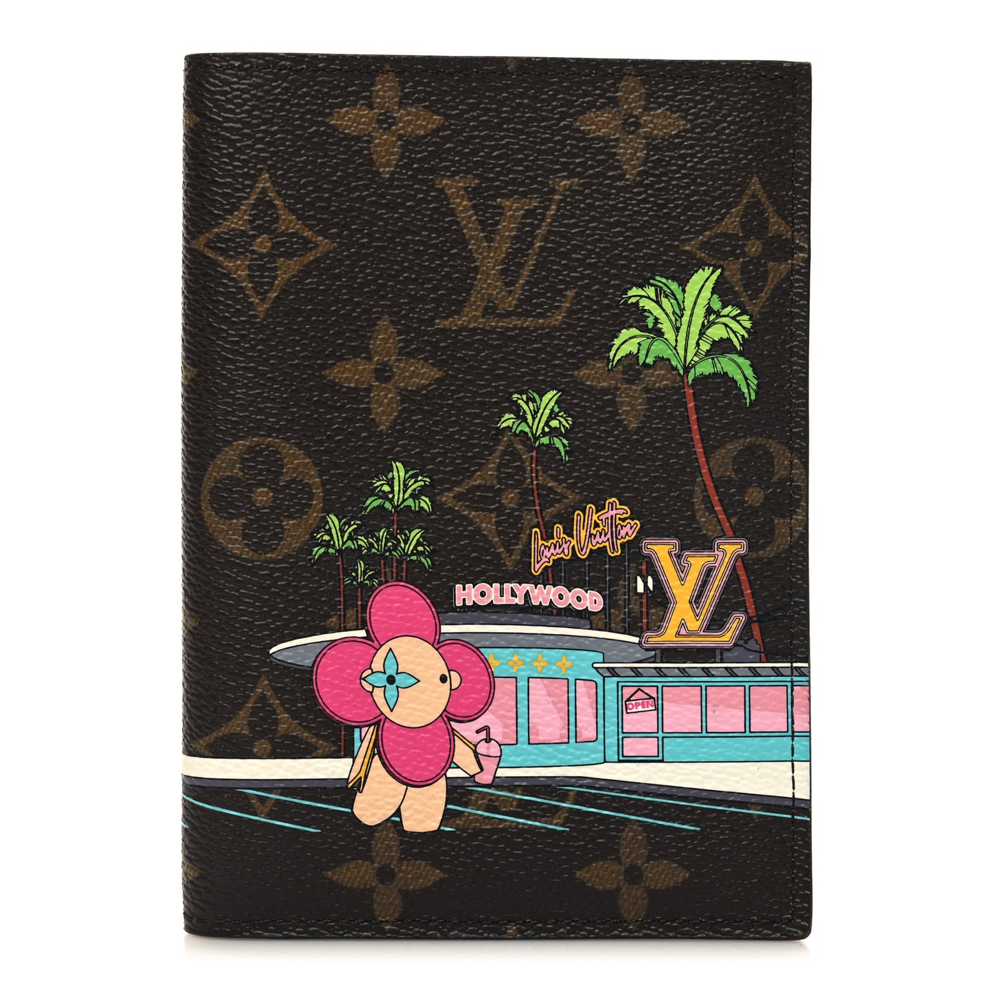 Monogram 2021 Christmas Animation Hollywood Passport Cover Fuchsia