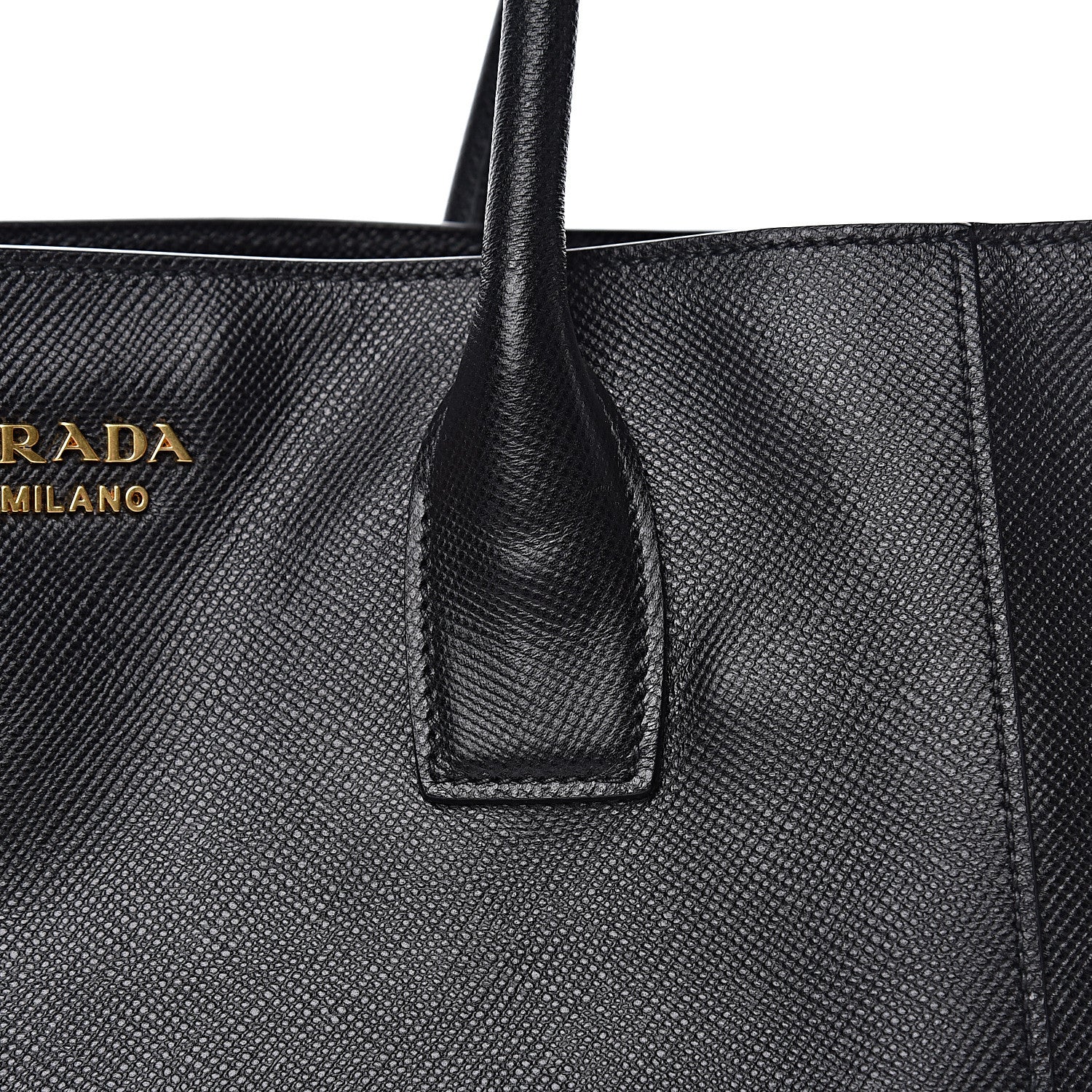 Prada Saffiano Cuir Front Pocket Tote Black 19 of 20