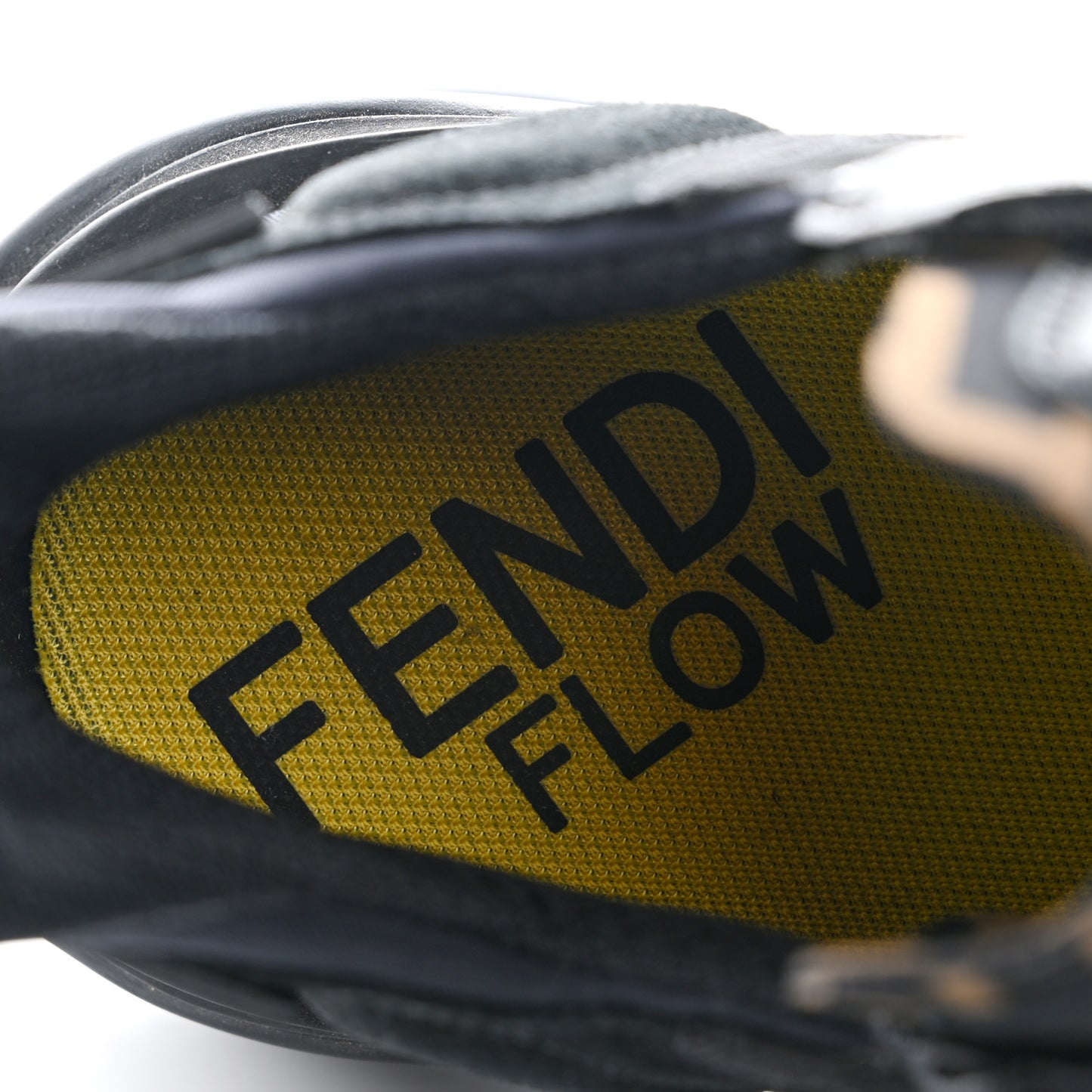 Nylon Lycra FF Mens Fendi Flow Low Top Sneakers 11 Black
