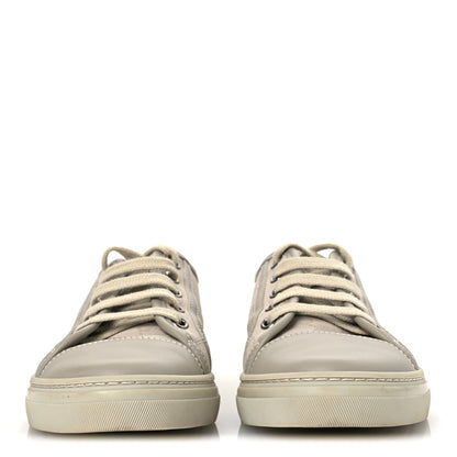 Gucci Washed Cotton GG Monogram Calfskin Womens Low Top Sneakers 35.5 White Mystic White Great White 3 of 11