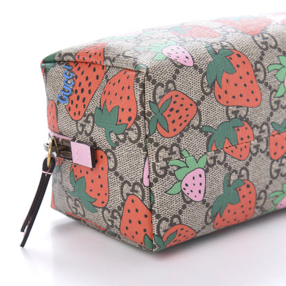 Gucci GG Supreme Monogram Strawberry Cosmetic Case 6 of 11