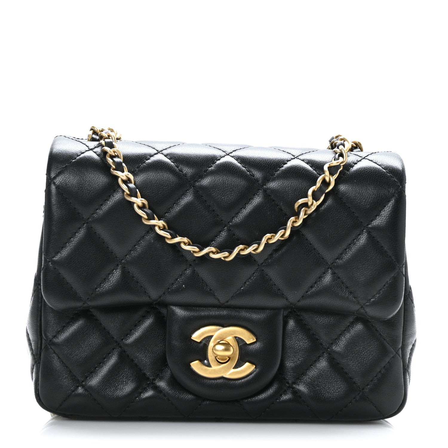 Chanel Lambskin Quilted Mini Pearl Crush Flap Black 1 of 10