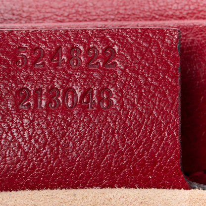 Gucci Snakeskin Medium Thiara Double Envelope Shoulder Bag Red Orange 7 of 15