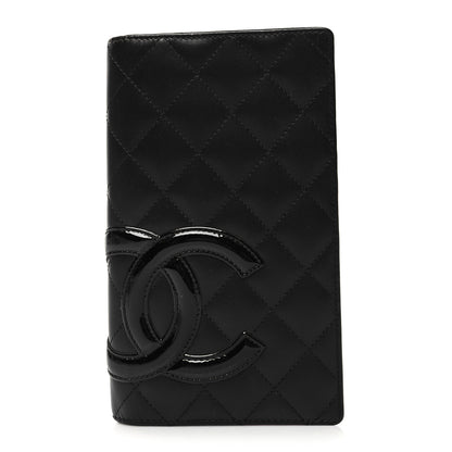 Chanel Calfskin Quilted Cambon Yen Wallet Black 1 of 10