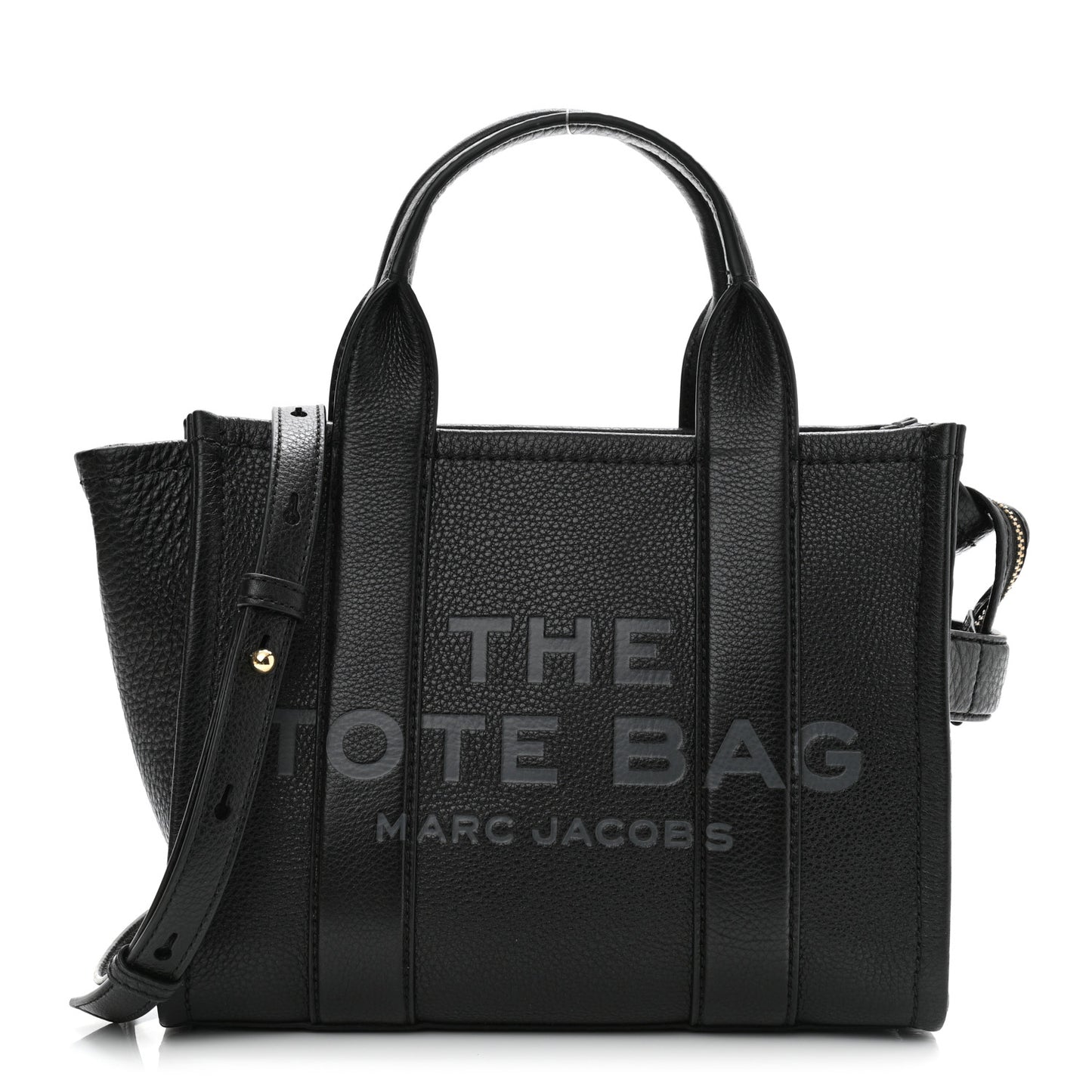 Grained Calfskin Small The Tote Bag Black