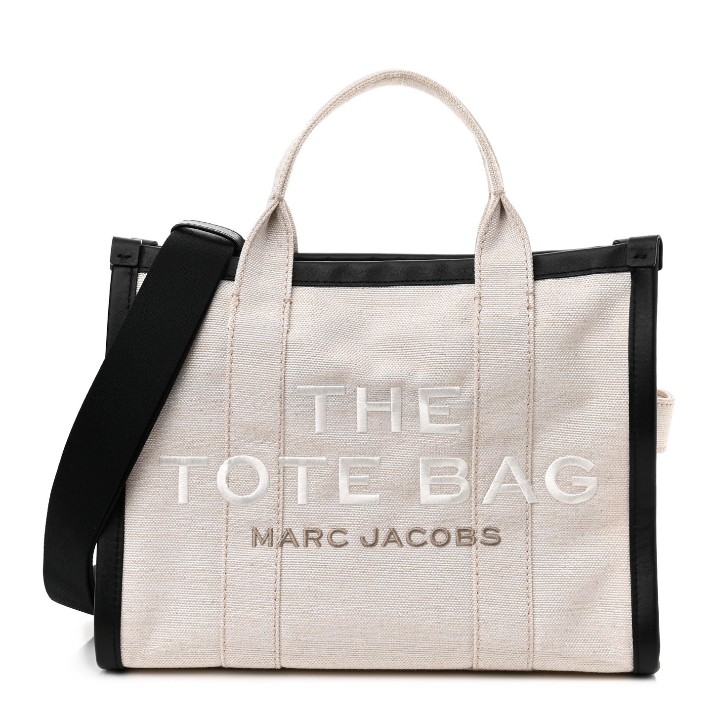 Cotton Canvas The Summer Medium Tote Bag Beige