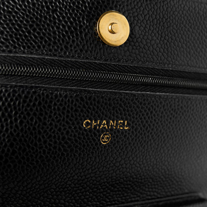 Chanel Caviar Quilted Wallet On Chain WOC Black 6 of 11