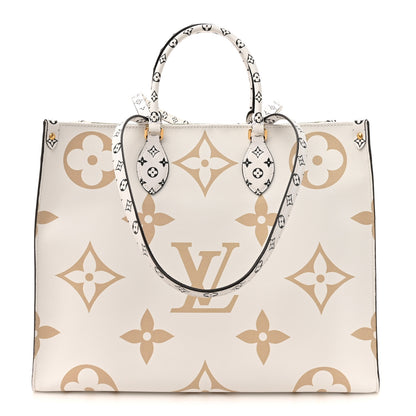 Louis Vuitton Monogram Giant Onthego GM Kaki Beige 1 of 13