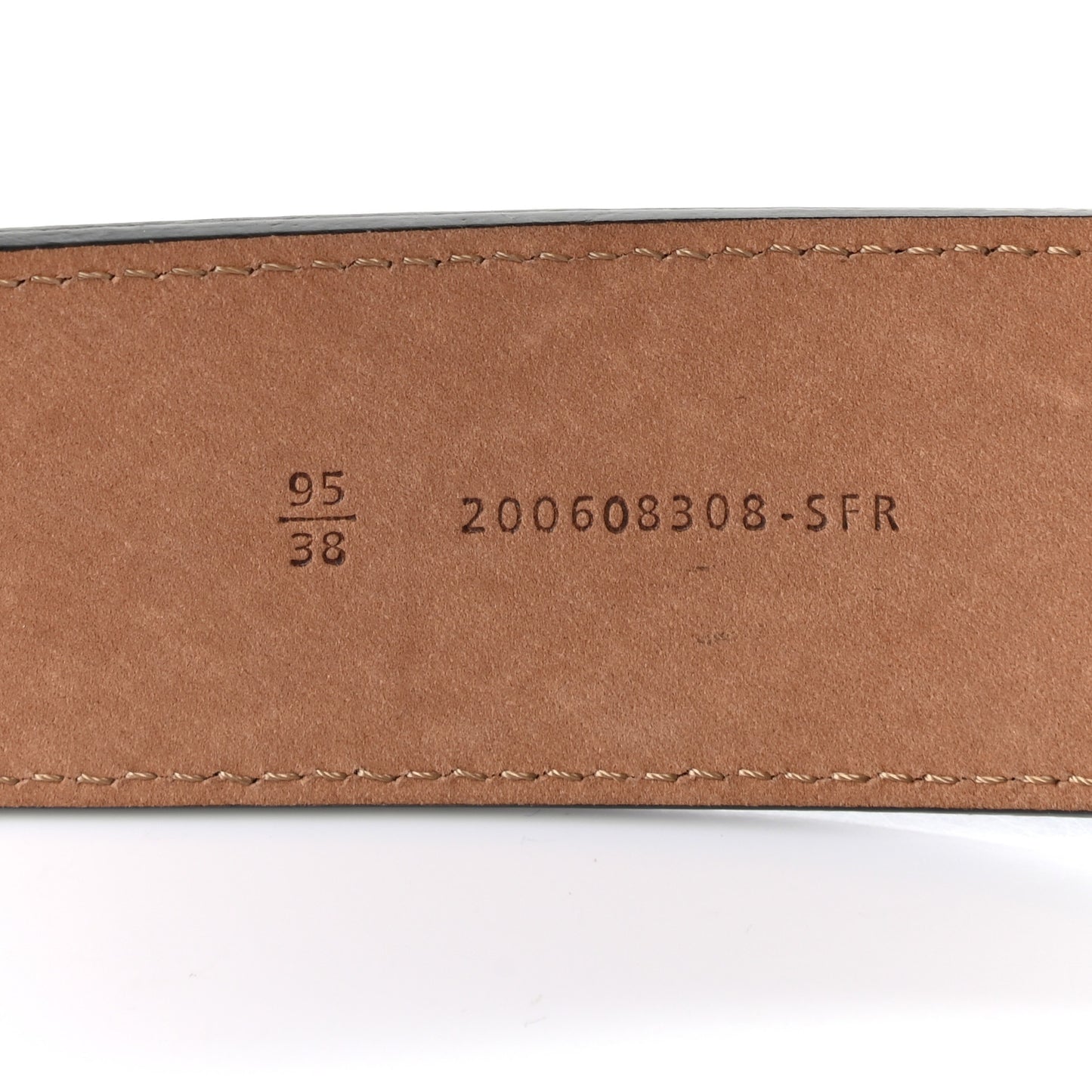 Cuoio Romano FF Buckle Belt 95 38 Black