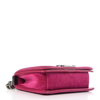 Chanel Velvet Quilted Small Boy Flap Fuchsia 4 of 11