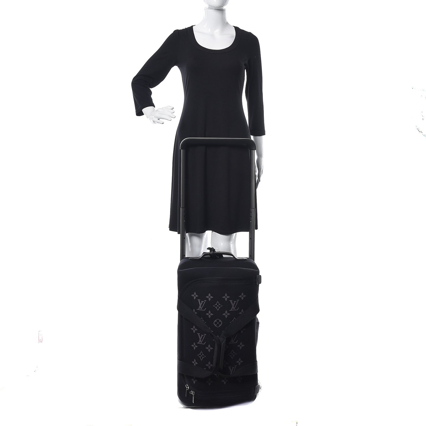 Knit Monogram Horizon Soft Duffle 55 Black