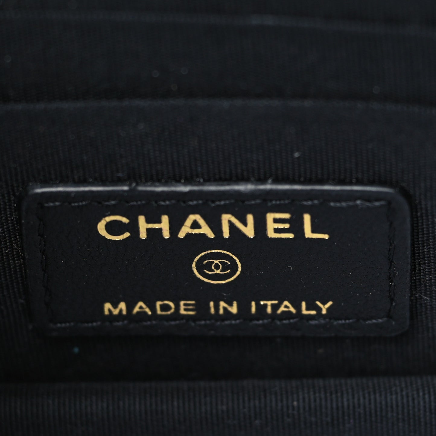 Lambskin Quilted Mini Camellia Bow Wallet On Chain WOC Black