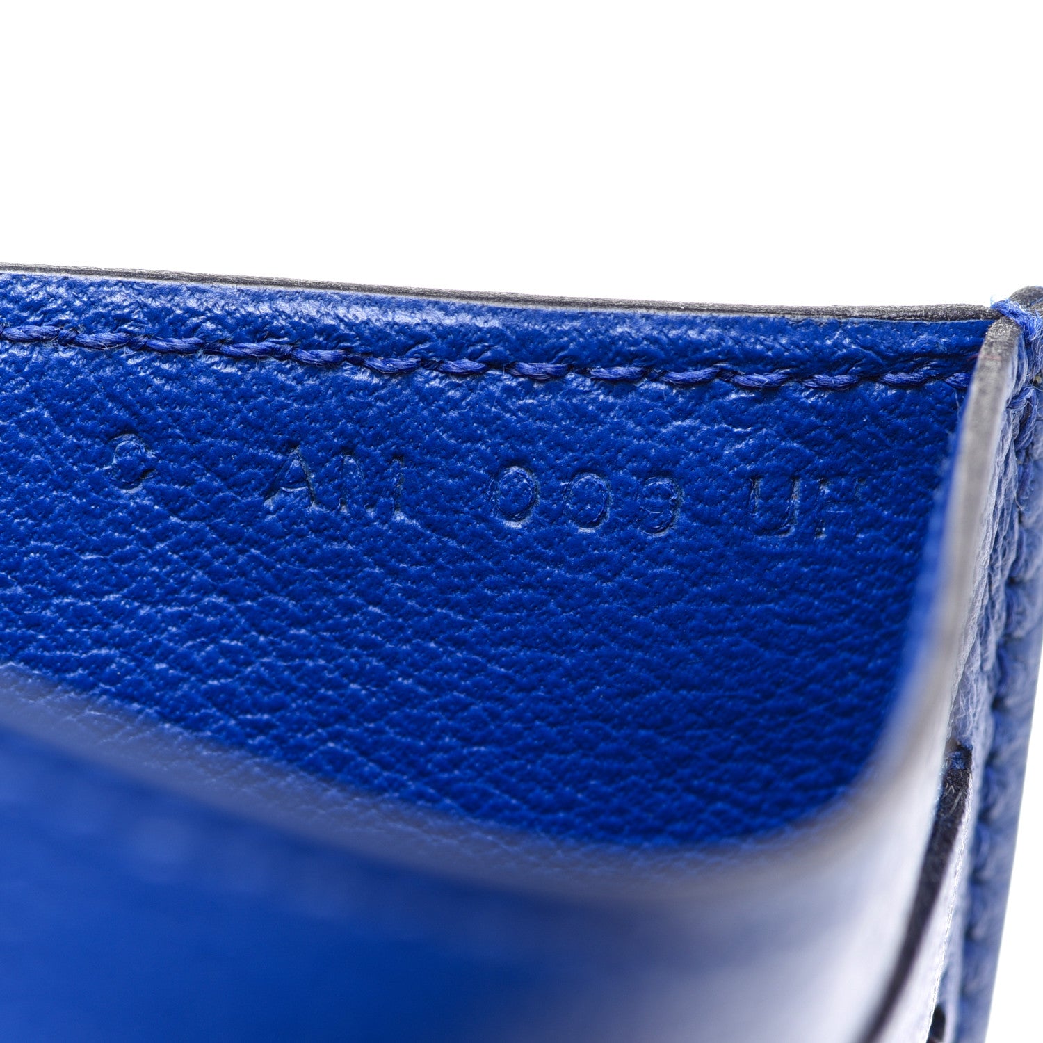 Hermes Evercolor Citizen Twill Card Case Bleu Royal Celeste Orange Poppy 7 of 8