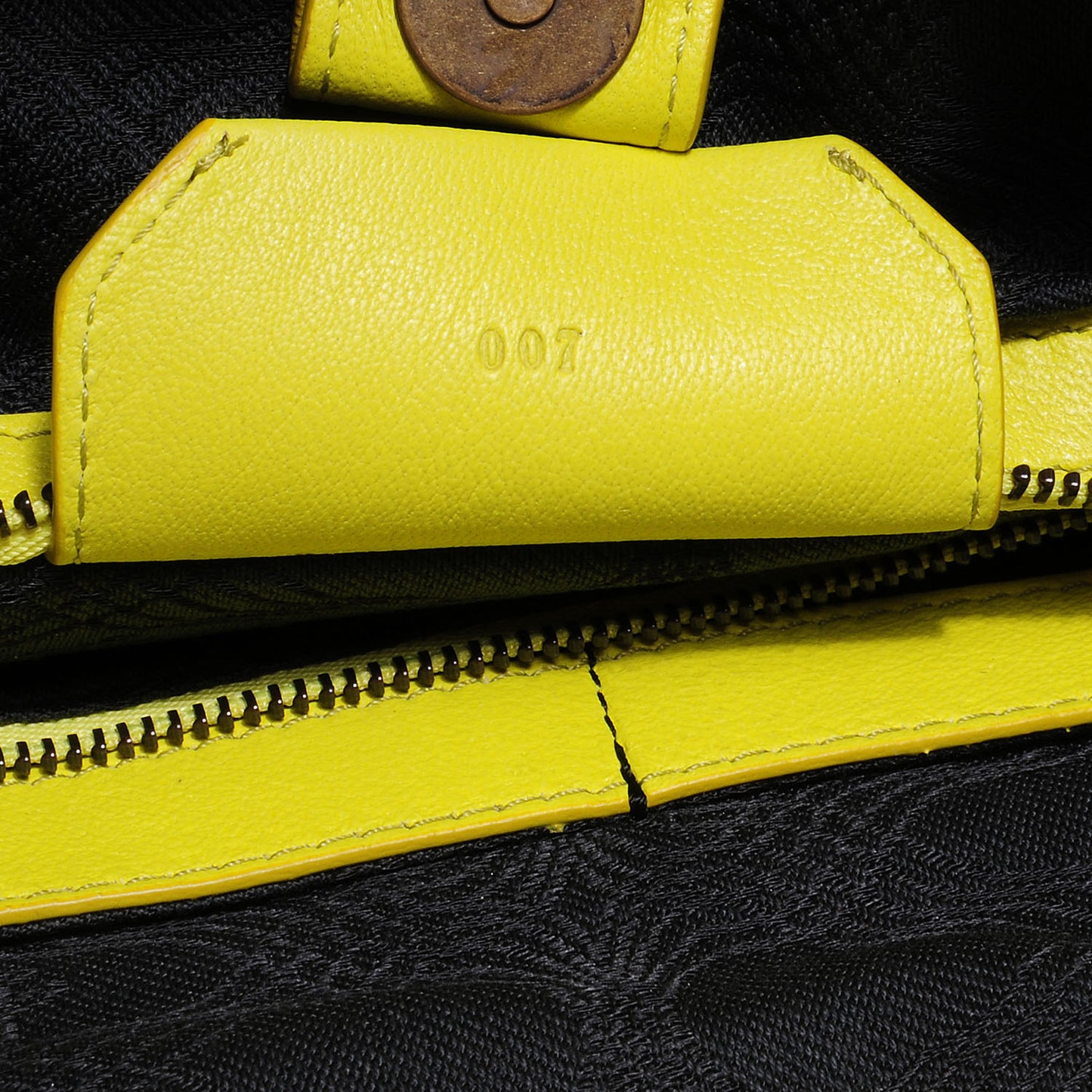 Leather PS1 Tote Citron