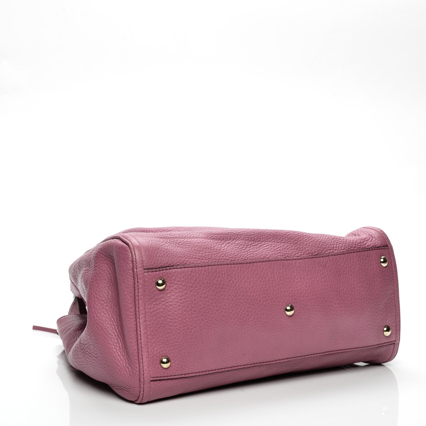 Pebbled Calfskin Medium Soho Shoulder Bag Fresia Rose