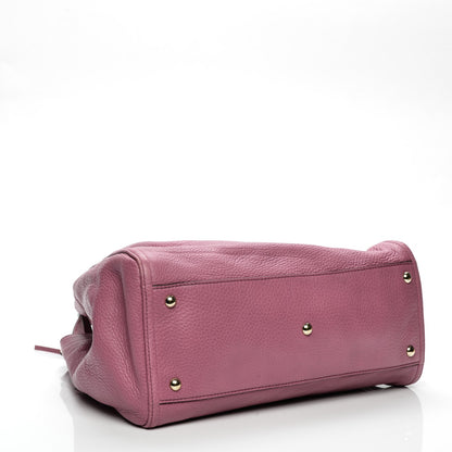 Gucci Pebbled Calfskin Medium Soho Shoulder Bag Fresia Rose 4 of 8