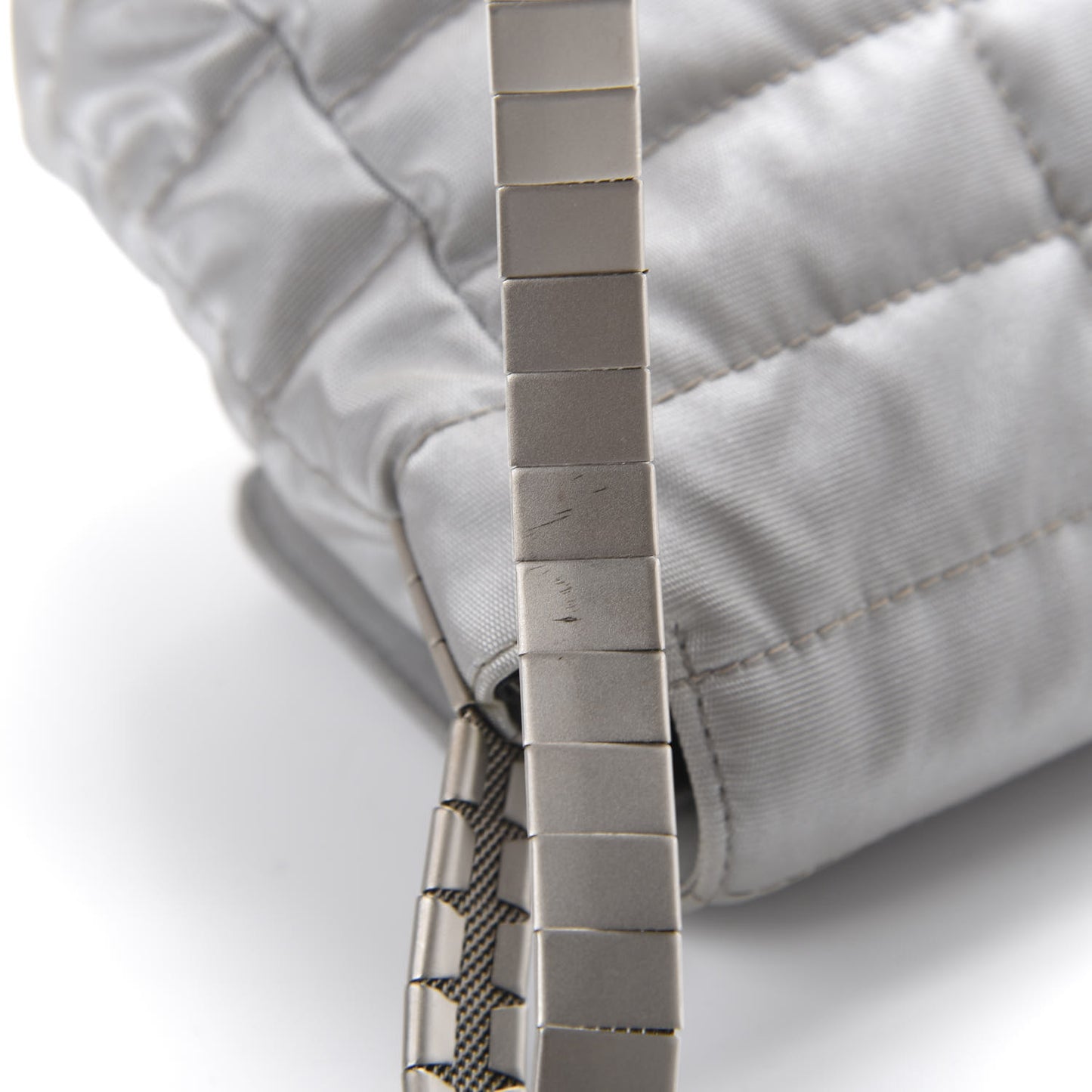 Canvas Chocolate Bar Mademoiselle Flap Grey