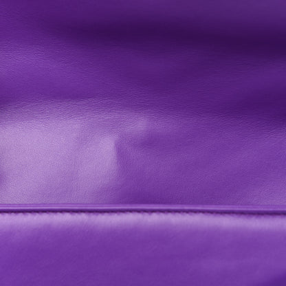 Gucci Calfskin Matelasse Small GG Marmont Shoulder Bag Shine Purple 10 of 15