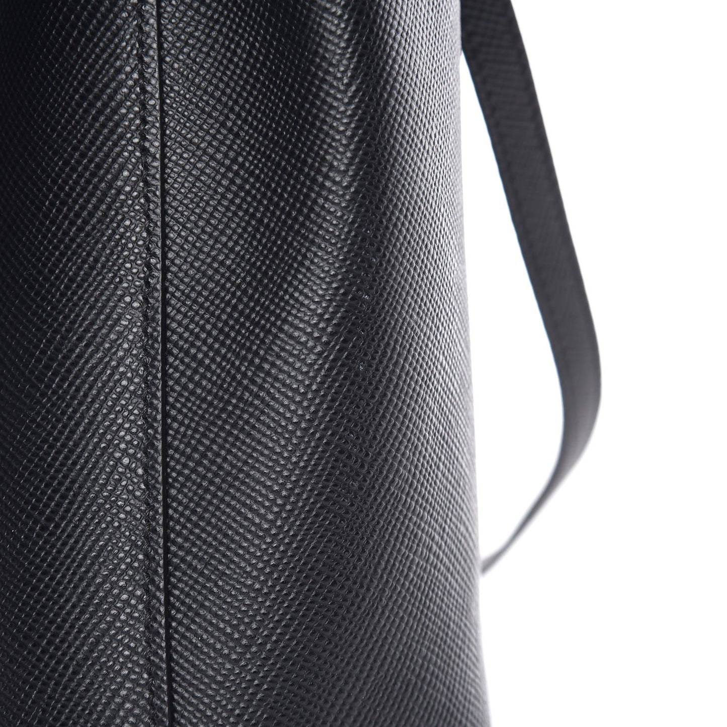 Saffiano Cuir Medium Double Bag Black