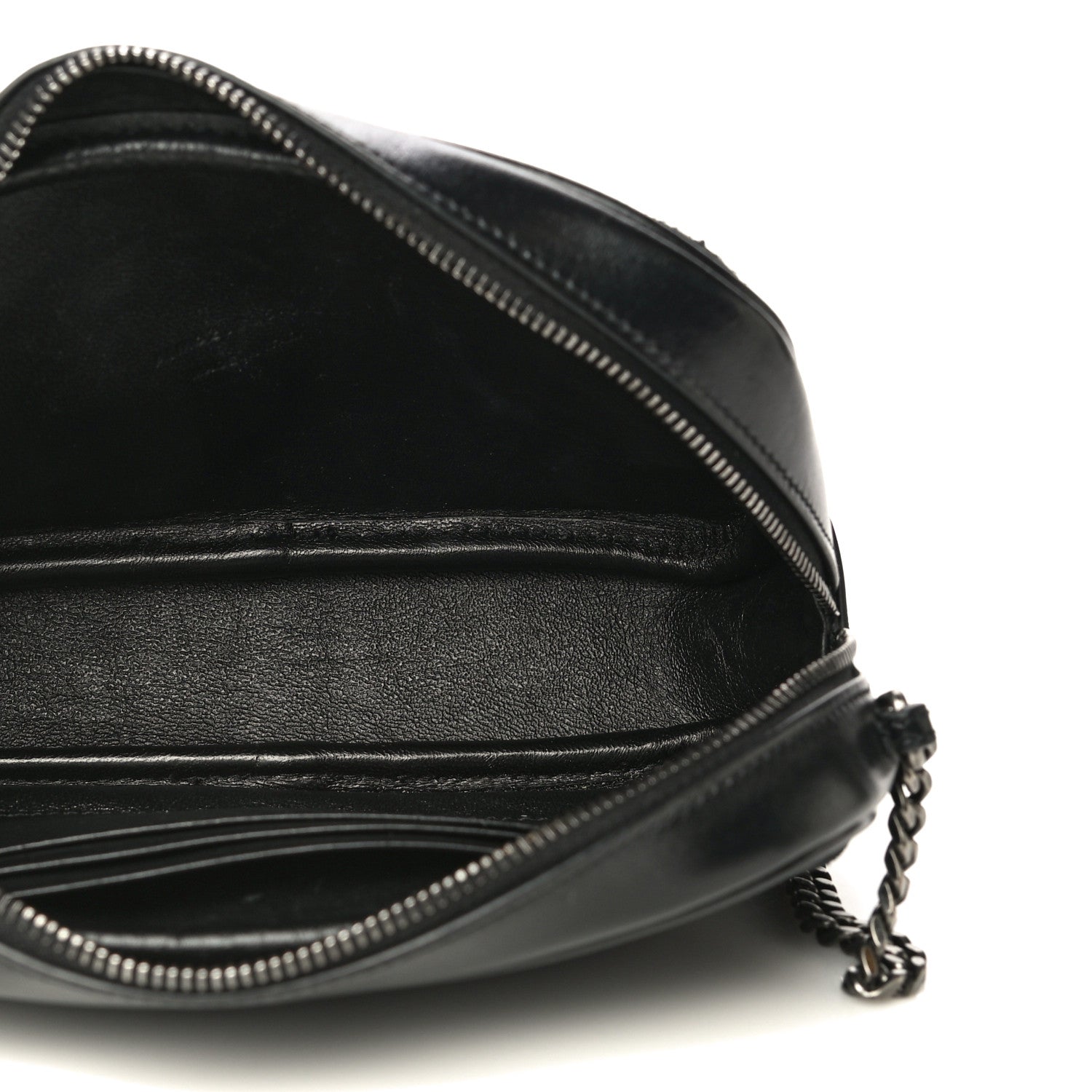 Saint Laurent Suede Calfskin Embellished Mini Monogram Lou Camera Bag Black 13 of 21