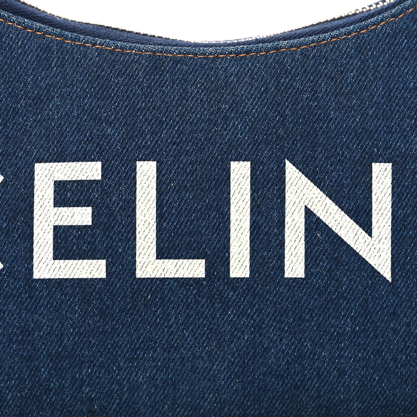 Denim Ava Shoulder Bag Navy Tan