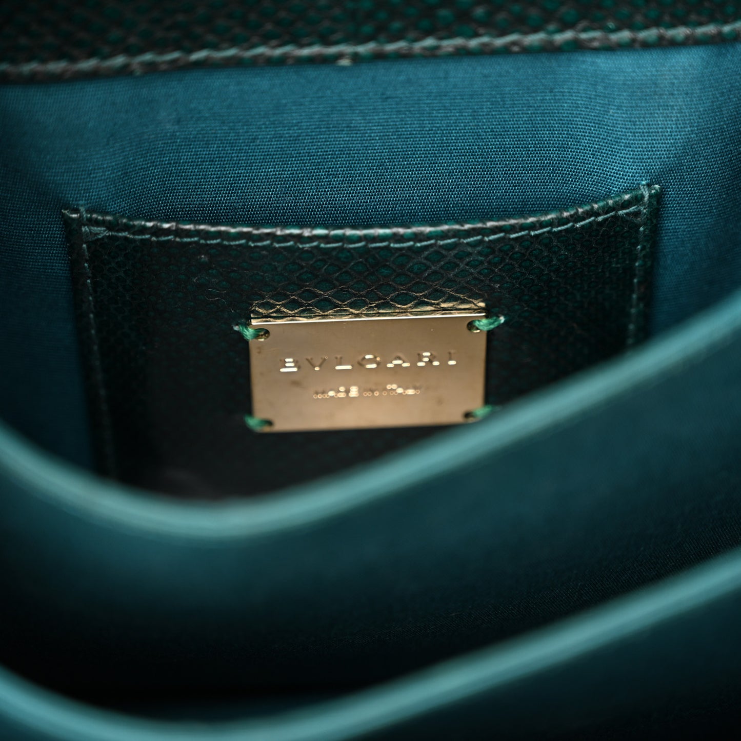 Karung Serpenti Forever Top Handle Forest Emerald