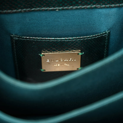 Bulgari Karung Serpenti Forever Top Handle Forest Emerald 7 of 14