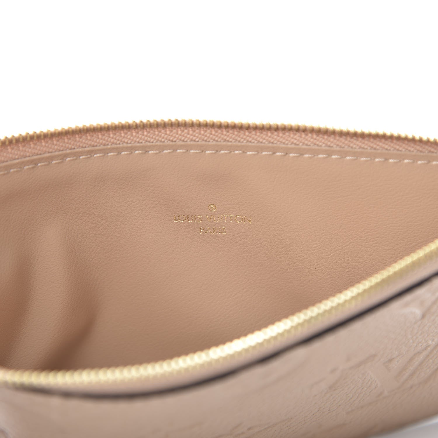 Louis Vuitton Empreinte Felicie Chain Wallet Zippered Insert Papyrus 6 of 6