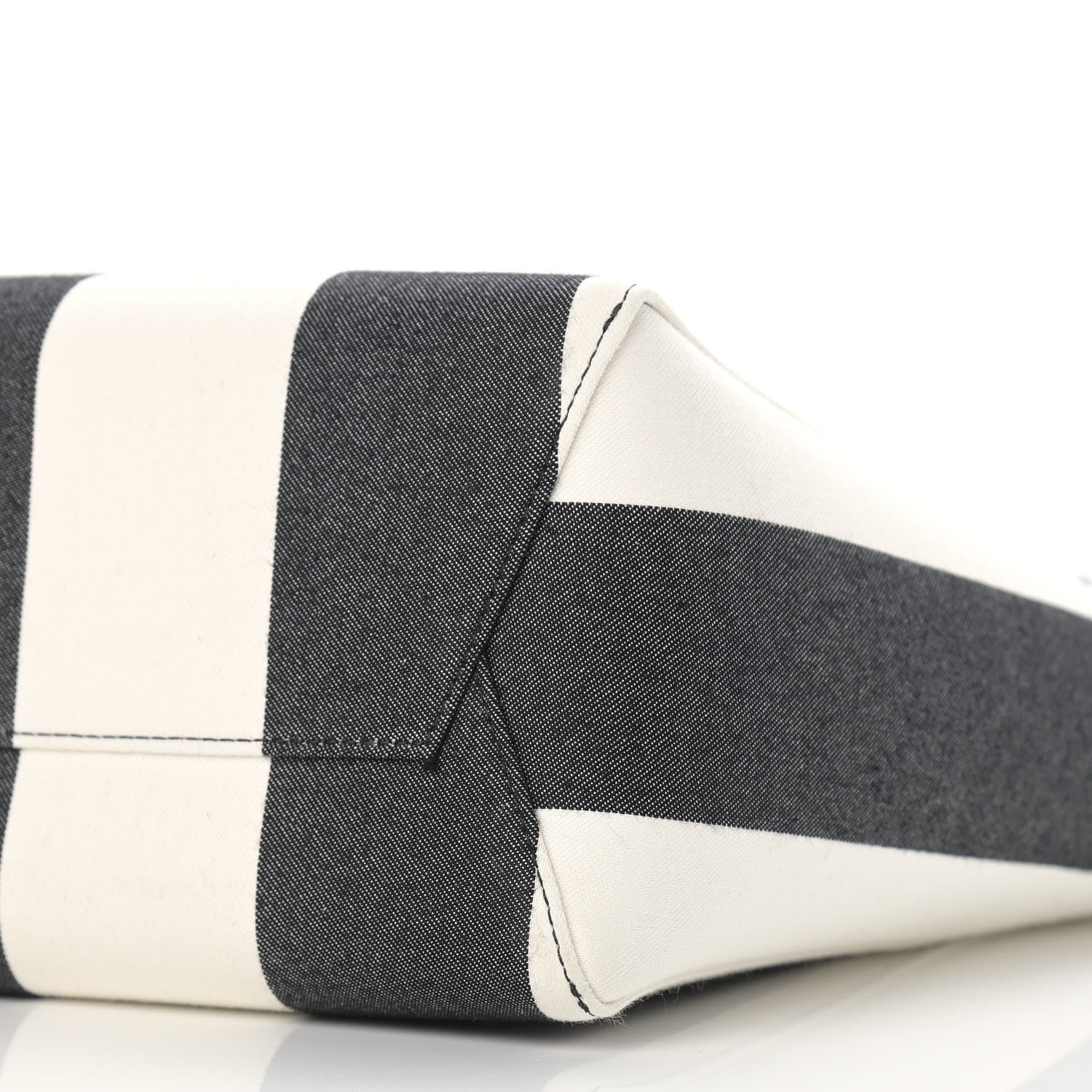 Celine Textured Canvas Small Sangle Bucket Bag Black 9 of 10