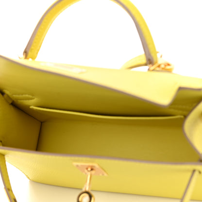 Hermes Epsom Mini Kelly Sellier 20 Lime 5 of 10