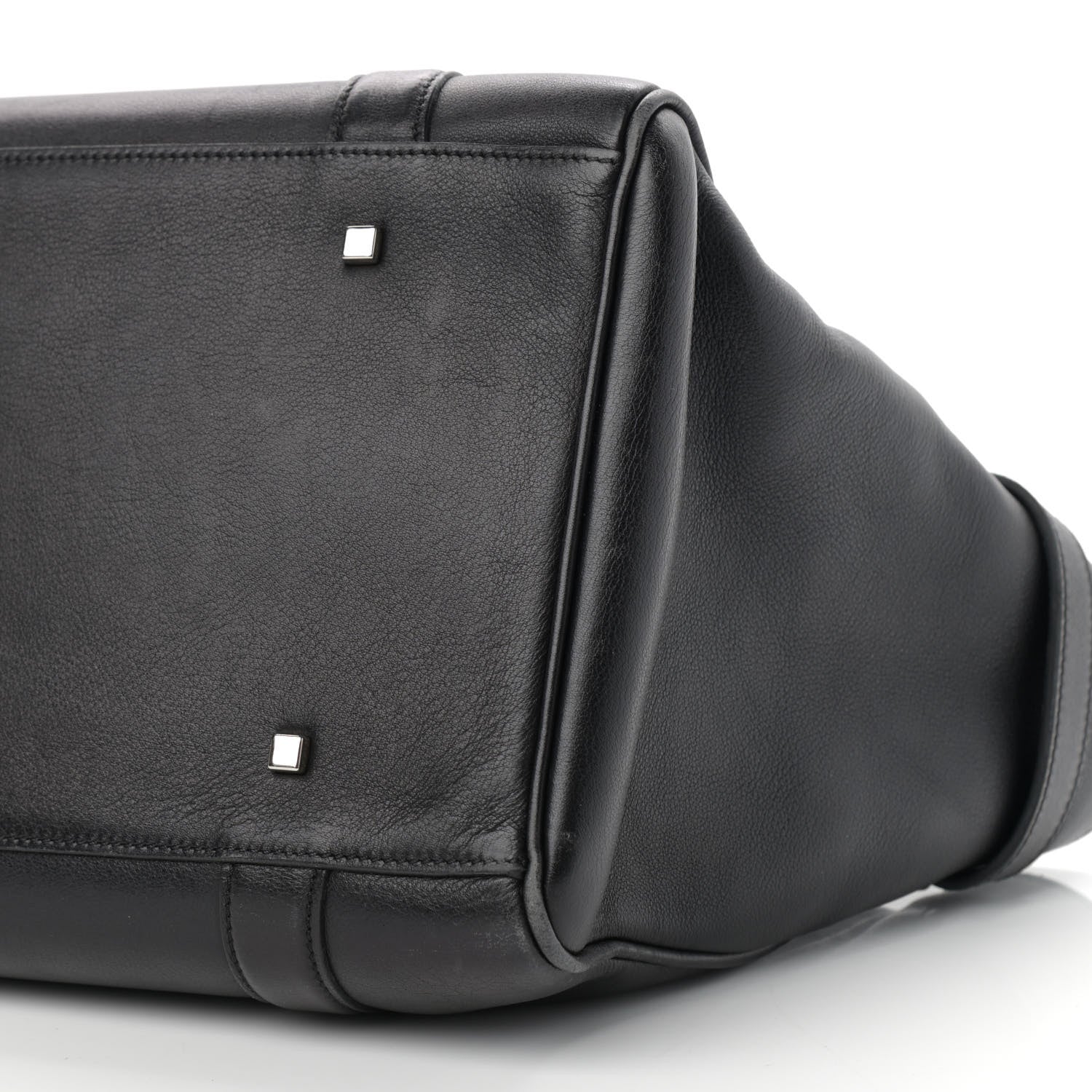 Moynat Calfskin Ballerine Tote Black 9 of 13