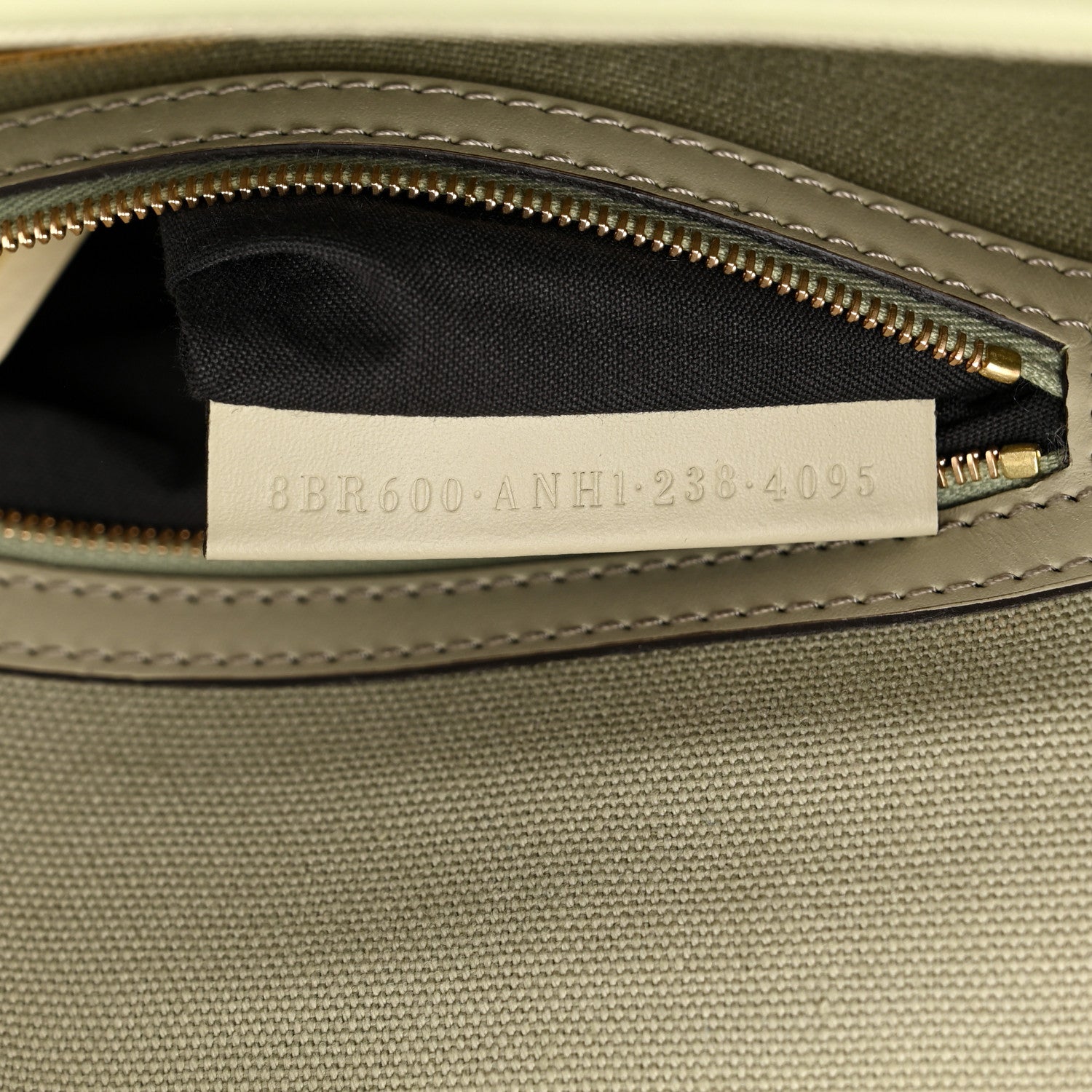 Fendi Canvas Vitello King FF Embroidered Baguette Green Tea 7 of 10