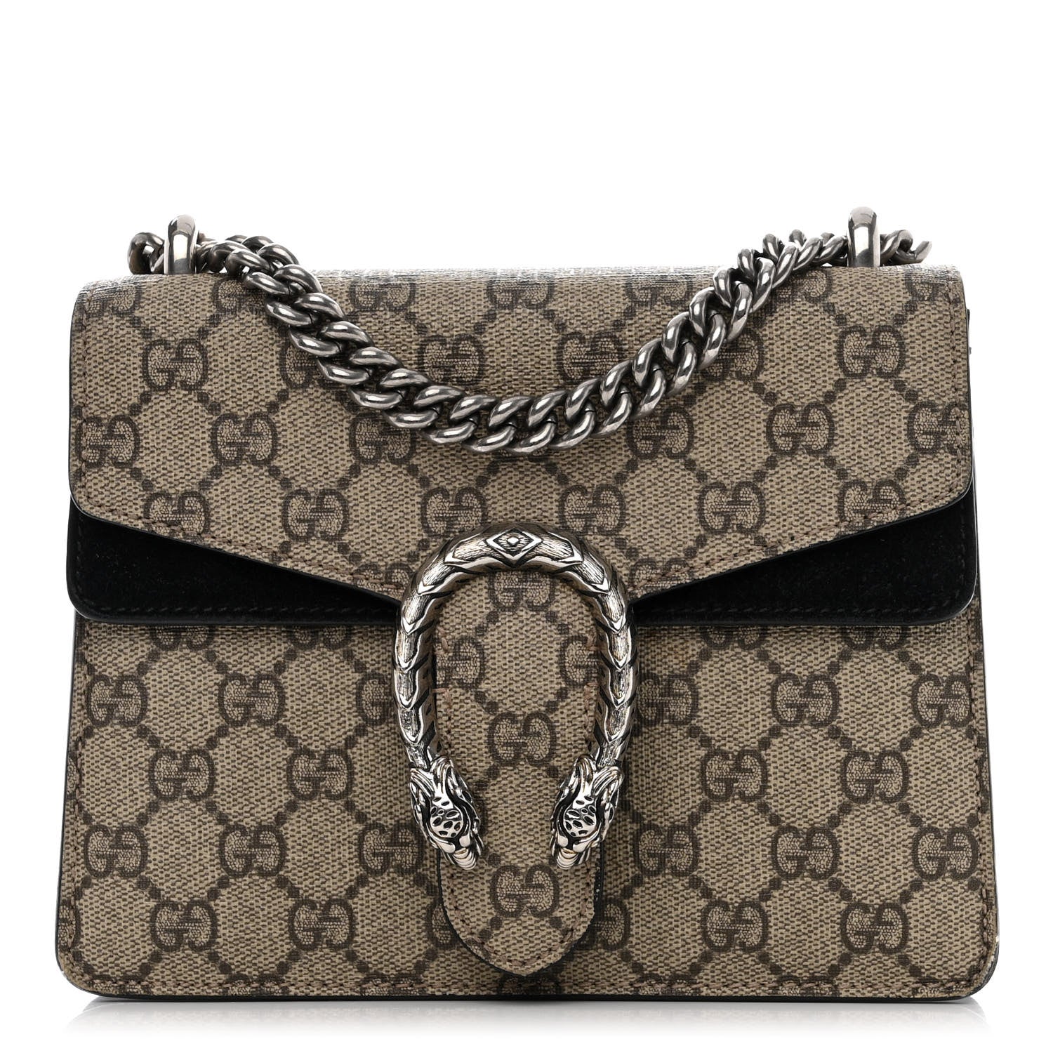 Gucci GG Supreme Monogram Mini Dionysus Shoulder Bag Black 1 of 16