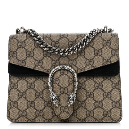 Gucci GG Supreme Monogram Mini Dionysus Shoulder Bag Black 1 of 16