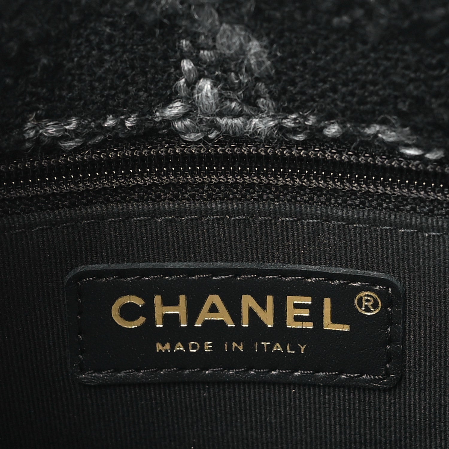 Chanel Wool Tweed Quilted Elegant Chain Flap Black Grey 6 of 11