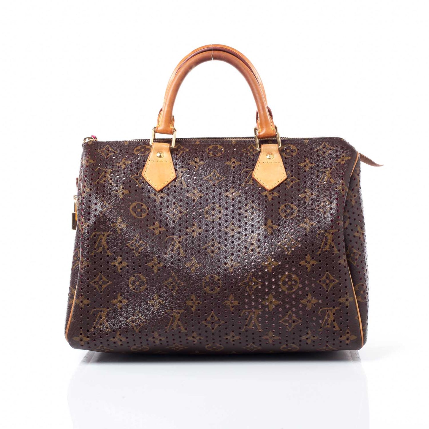 Monogram Perforated Speedy 30 Fuchsia