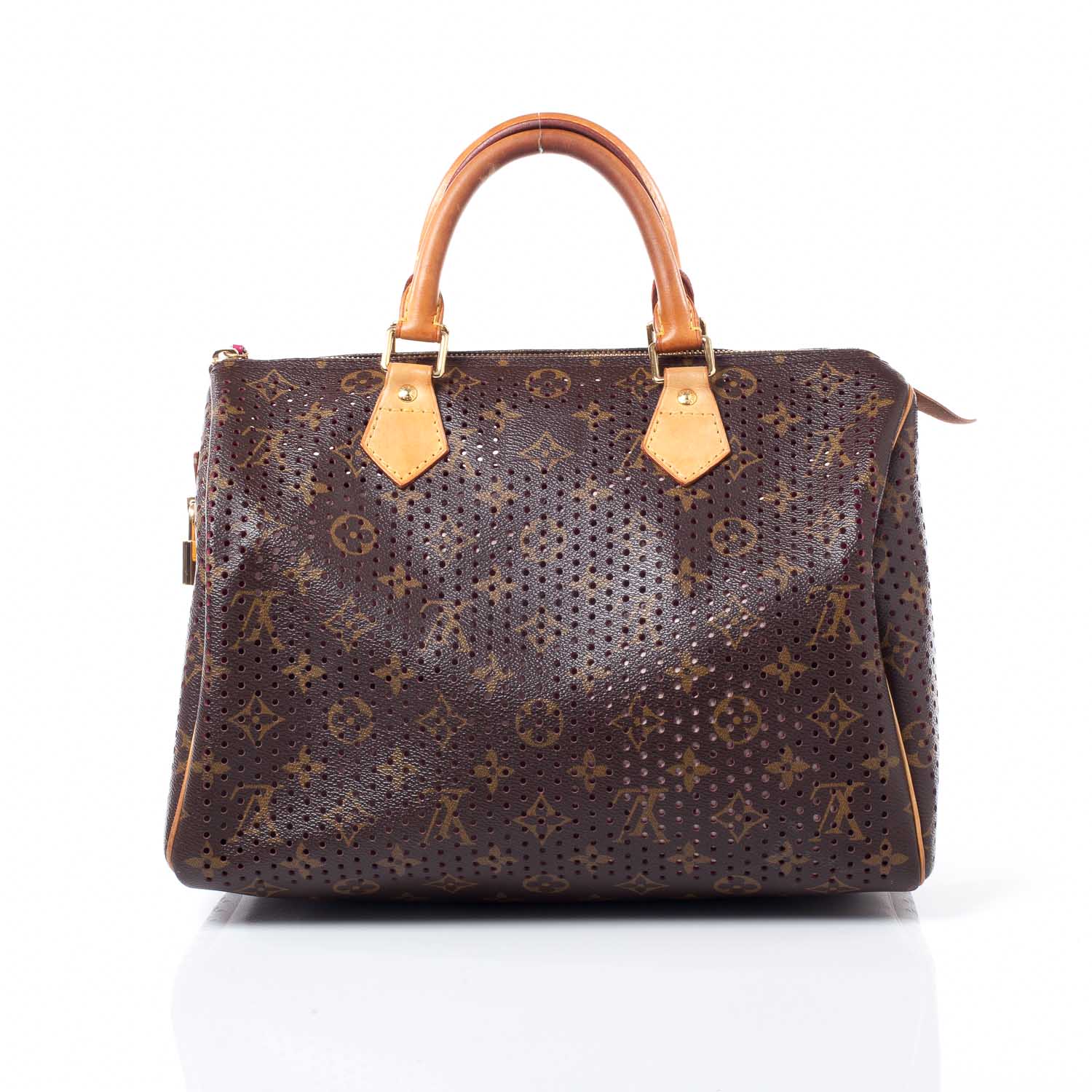Louis Vuitton Monogram Perforated Speedy 30 Fuchsia 4 of 8