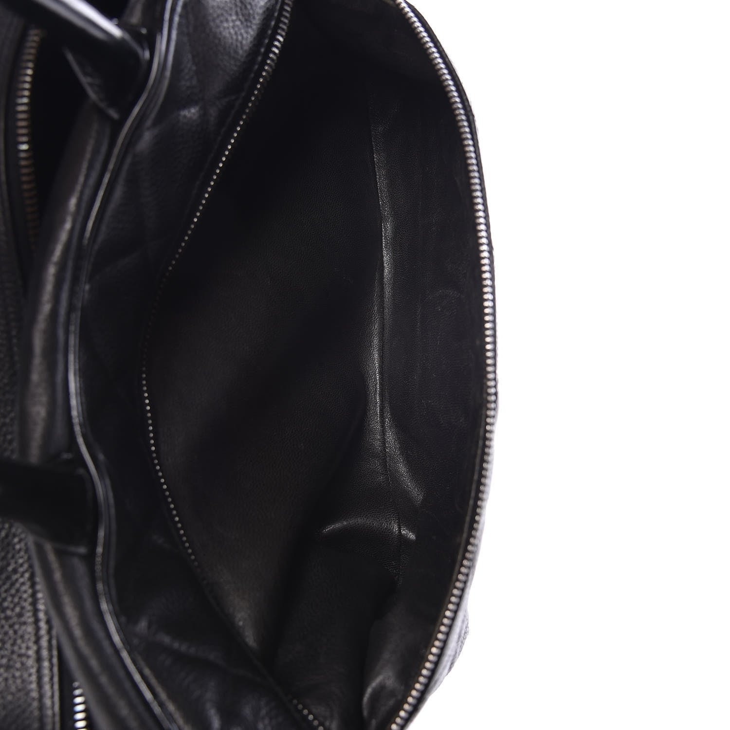 Chanel Caviar Patent Quilted Large Bowler Black 7 of 13