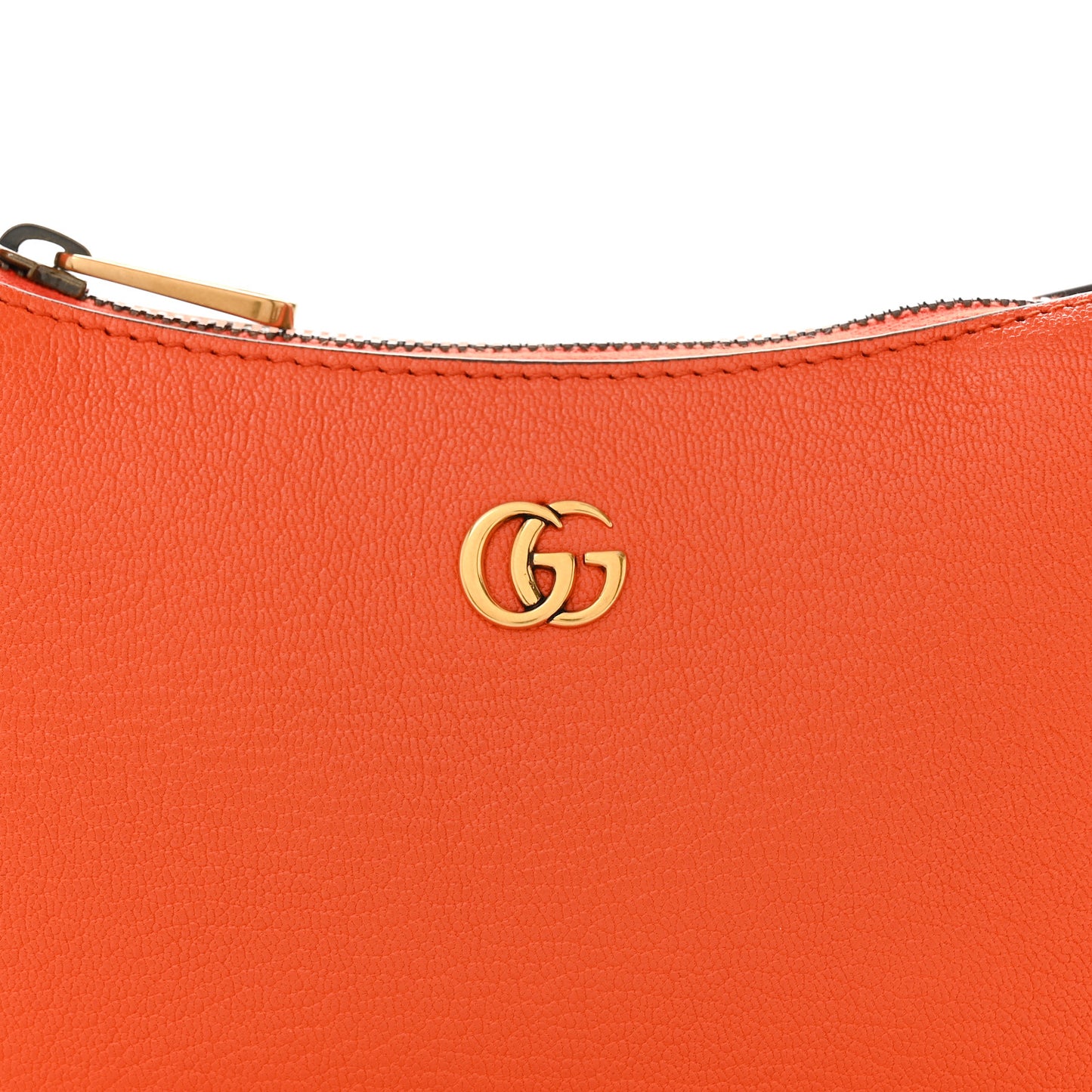 Goatskin Mini Aphrodite Shoulder Bag Orange