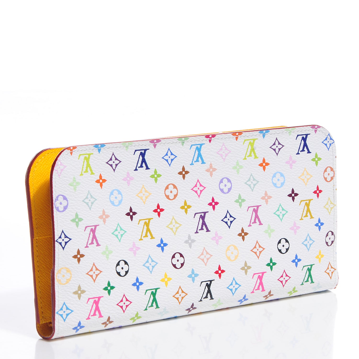 Louis Vuitton Monogram Multicolor Insolite Wallet White Citron 3 of 8