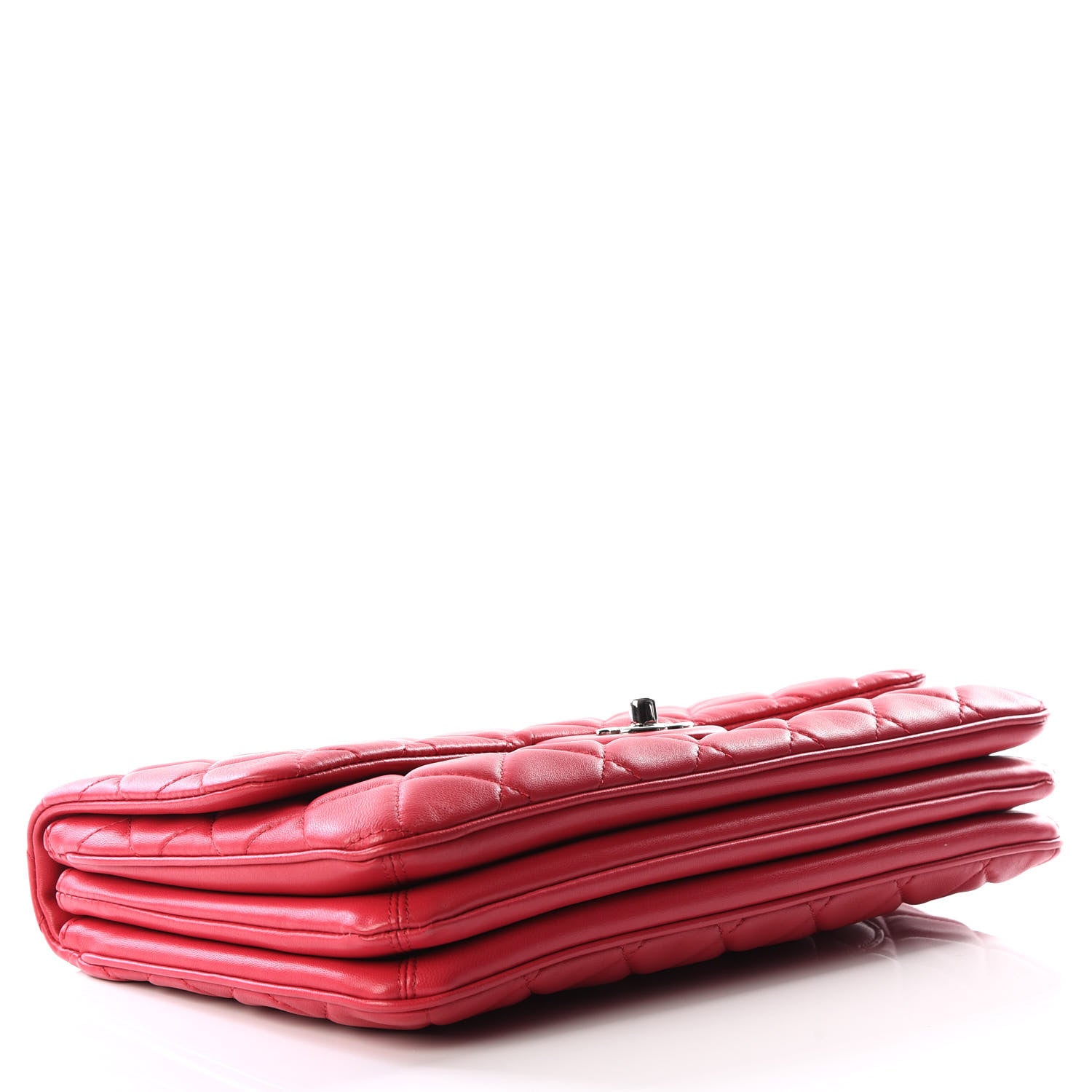 Chanel Lambskin Quilted Jumbo Chanel 3 Flap Dark Pink 3 of 11