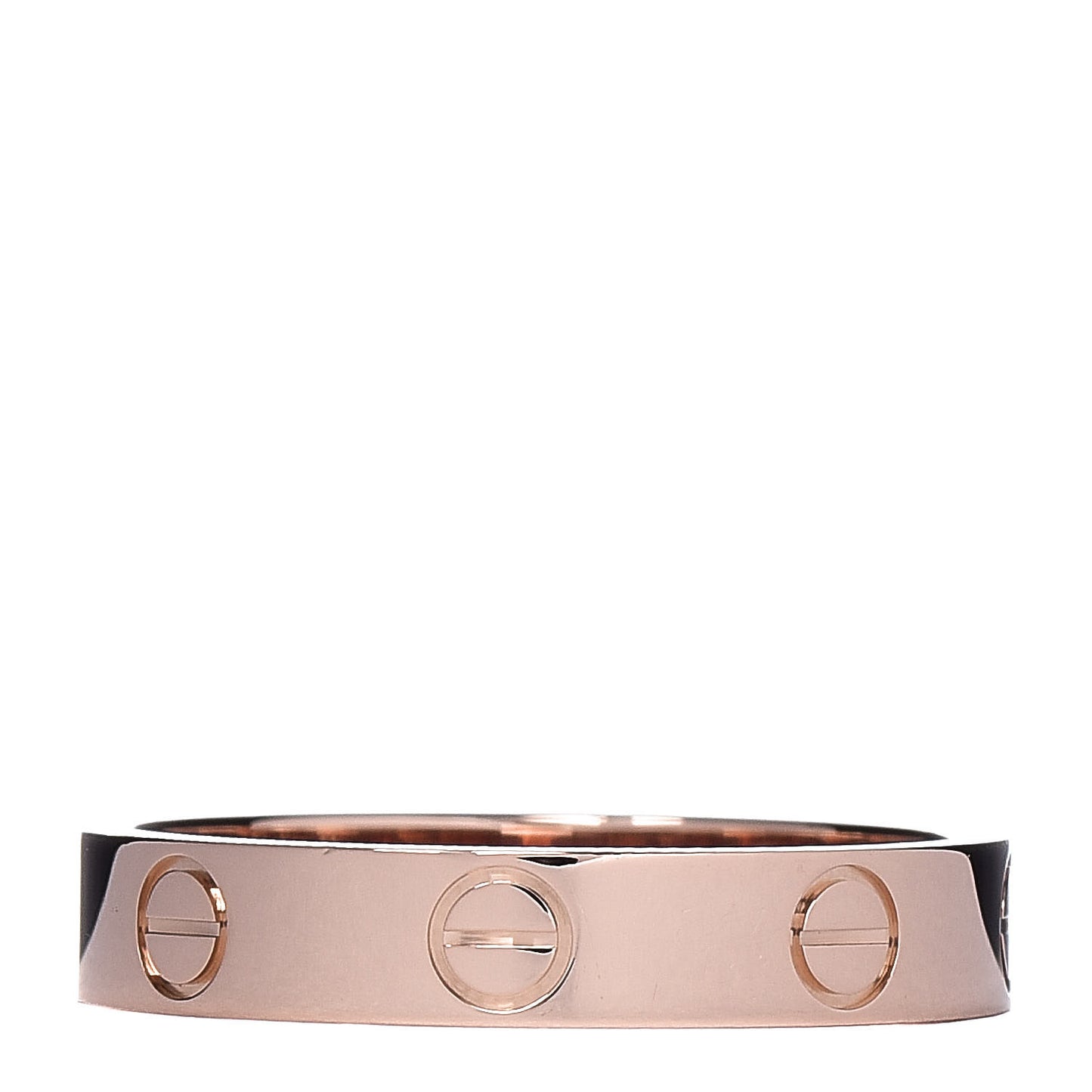 18K Pink Gold 3.5mm LOVE Wedding Band Ring 53 6.5